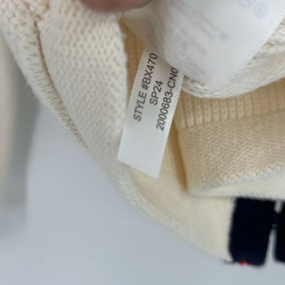 J.Crew Womens Cream Emilie Contrast Trim Ribbed Cardigan Size XXL - Picture 8 of 12